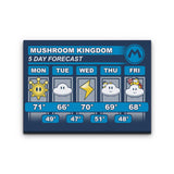 Five Day Forecast - Canvas Print