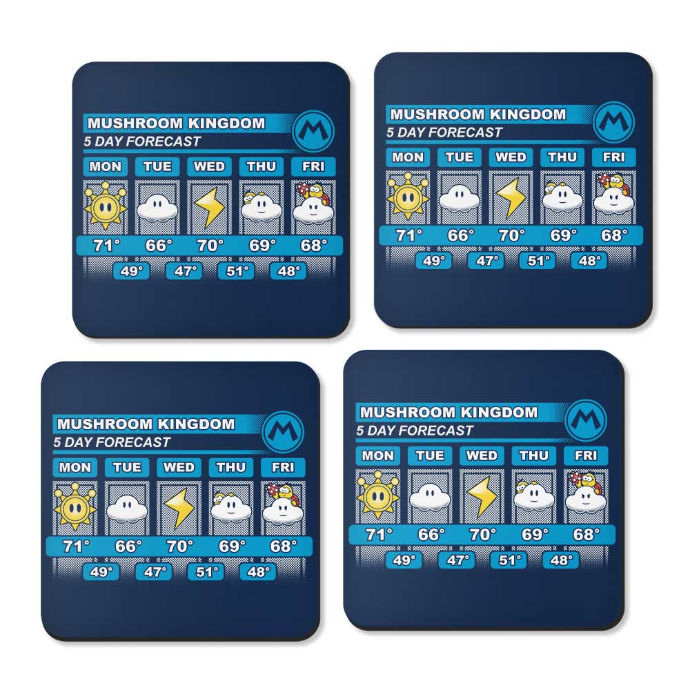 Five Day Forecast - Coasters