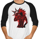 Flurry Silhouette - 3/4 Sleeve Raglan T-Shirt