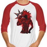 Flurry Silhouette - 3/4 Sleeve Raglan T-Shirt