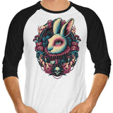 Follow the White Rabbit - 3/4 Sleeve Raglan T-Shirt