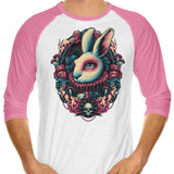 Follow the White Rabbit - 3/4 Sleeve Raglan T-Shirt