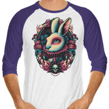 Follow the White Rabbit - 3/4 Sleeve Raglan T-Shirt