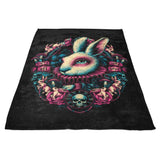 Follow the White Rabbit - Fleece Blanket