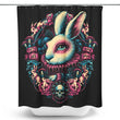 Follow the White Rabbit - Shower Curtain