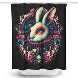 Follow the White Rabbit - Shower Curtain