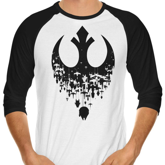 Fractured Rebellion (Alt) - 3/4 Sleeve Raglan T-Shirt