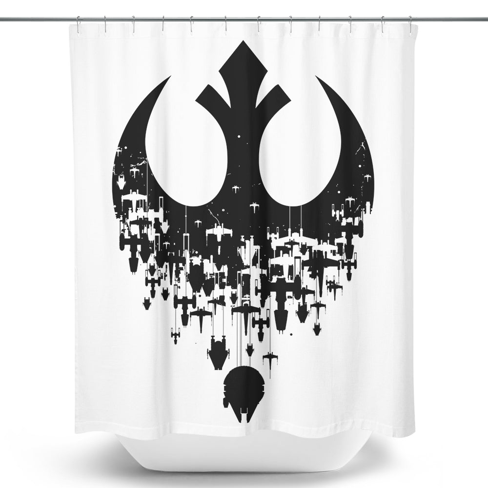 Fractured Rebellion (Alt) - Shower Curtain
