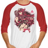 Fragrance In Thaw Hu Tao - 3/4 Sleeve Raglan T-Shirt