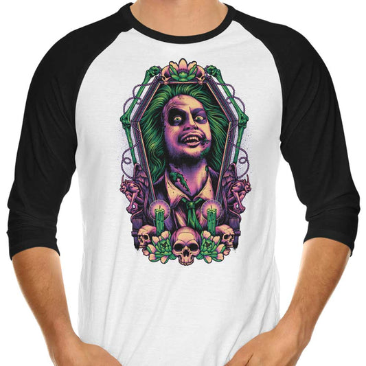 Framed Bio-Exorcist - 3/4 Sleeve Raglan T-Shirt