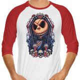 Framed Pumpkin King - 3/4 Sleeve Raglan T-Shirt