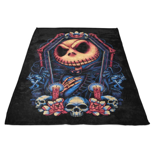 Framed Pumpkin King - Fleece Blanket