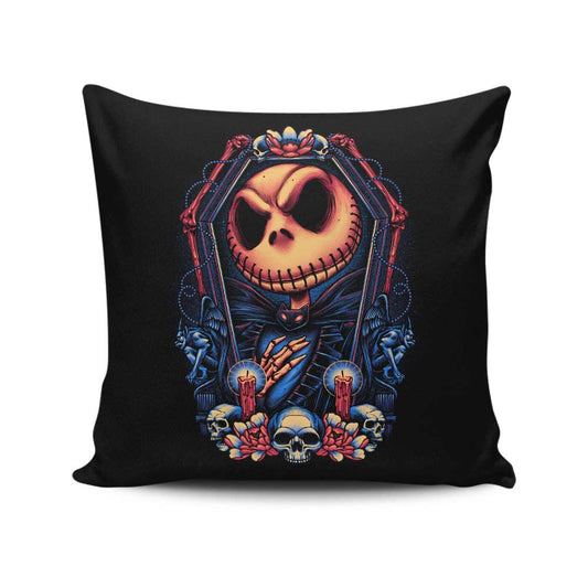 Framed Pumpkin King - Throw Pillow