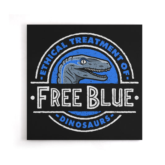 Free Blue - Canvas Print
