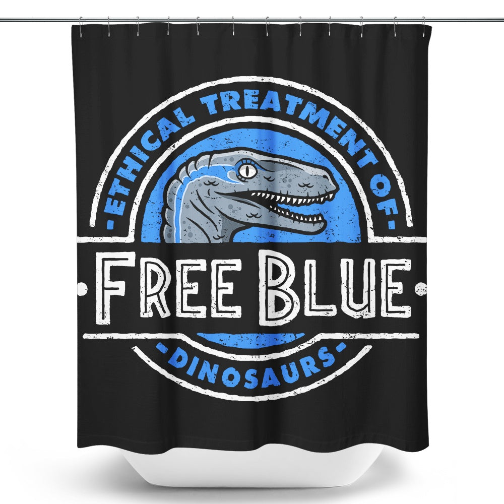 Free Blue - Shower Curtain