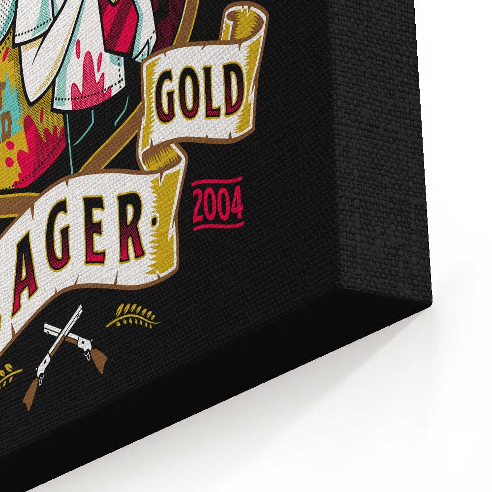 Fried Gold Lager - Canvas Print