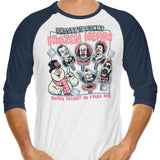 Frozen Heads - 3/4 Sleeve Raglan T-Shirt
