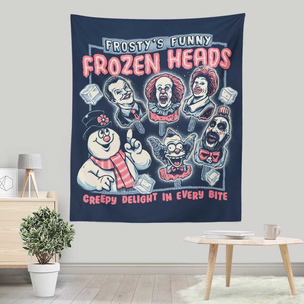 Frozen Heads - Wall Tapestry