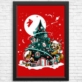 Galaxy Christmas - Posters & Prints