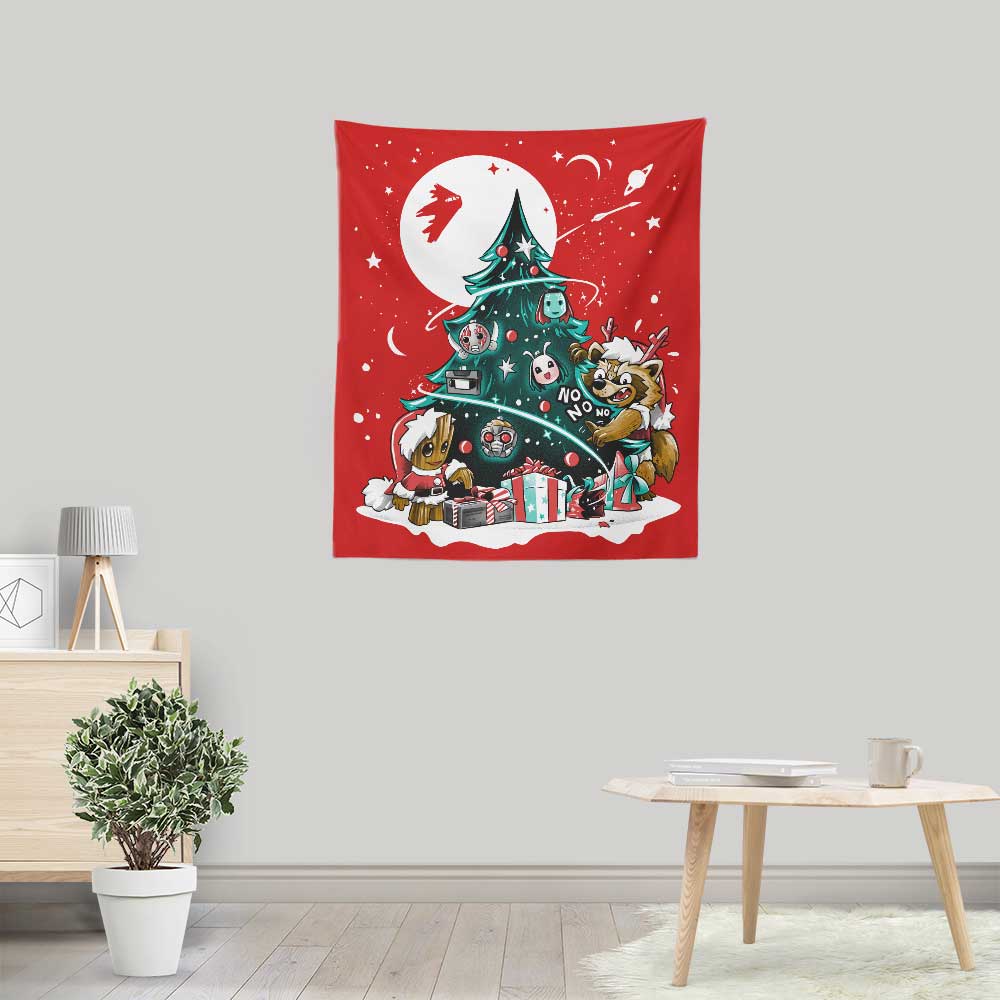 Galaxy Christmas - Wall Tapestry
