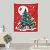 Galaxy Christmas - Wall Tapestry
