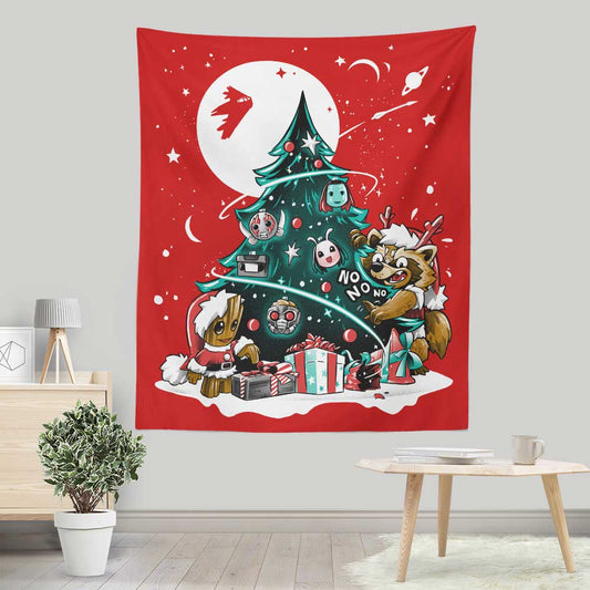 Galaxy Christmas - Wall Tapestry