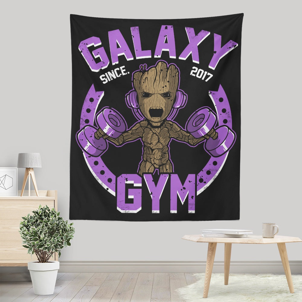 Galaxy Gym - Wall Tapestry