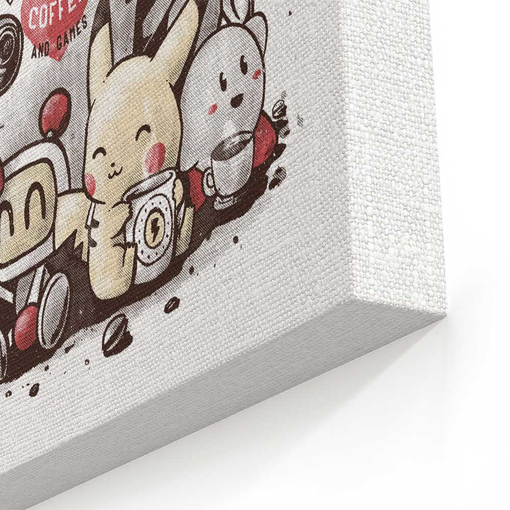 Games and Coffee - Canvas Print