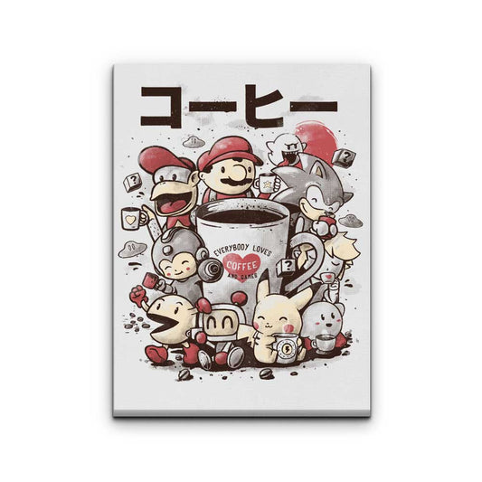 Games and Coffee - Canvas Print