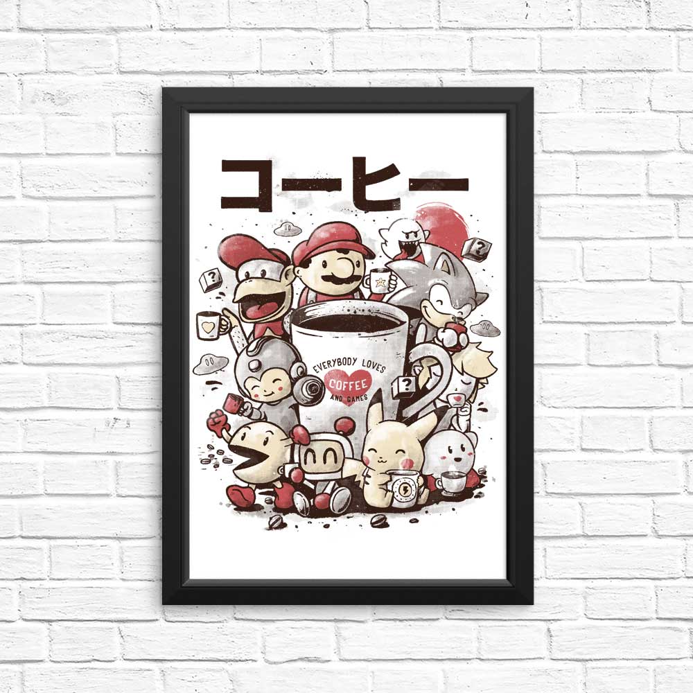 Games and Coffee - Posters & Prints