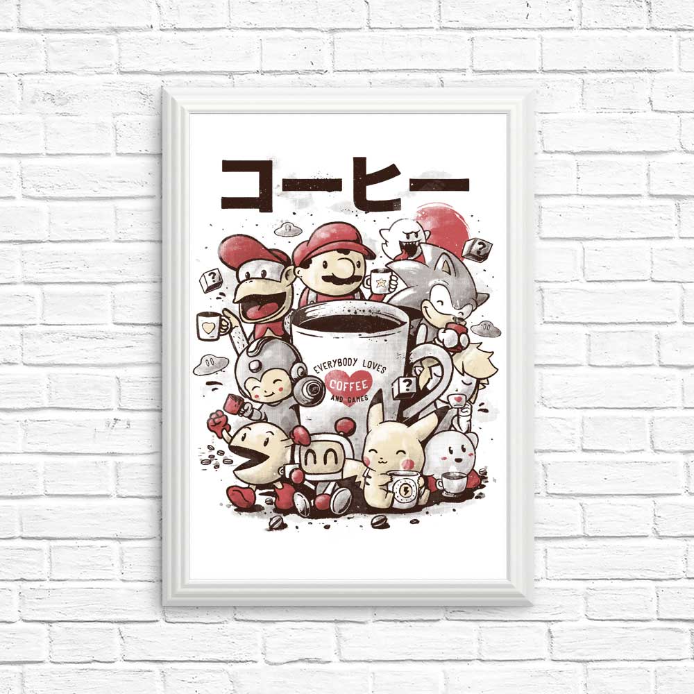 Games and Coffee - Posters & Prints