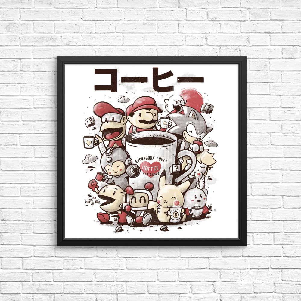 Games and Coffee - Posters & Prints