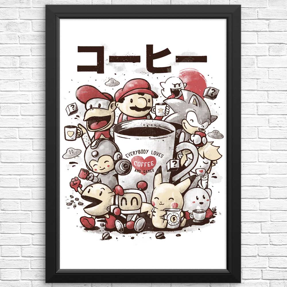 Games and Coffee - Posters & Prints
