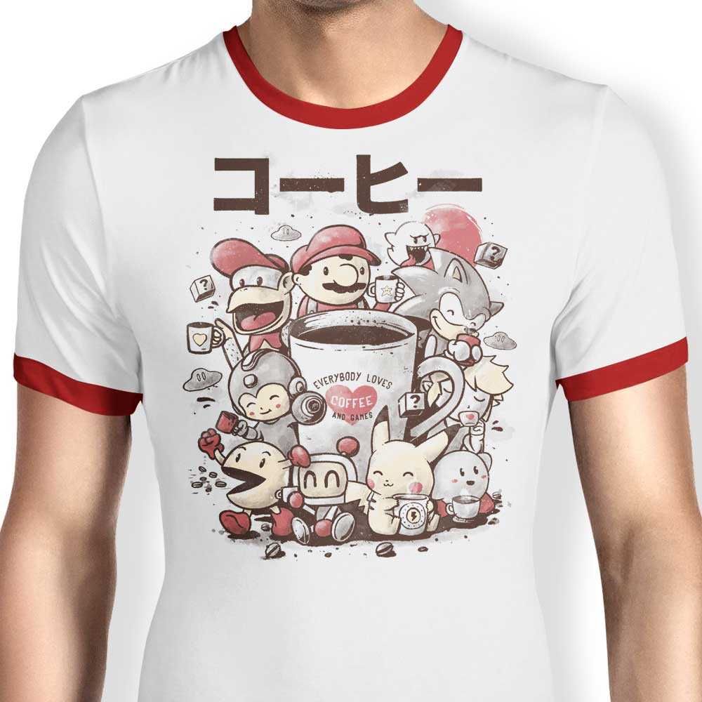 Games and Coffee - Ringer T-Shirt