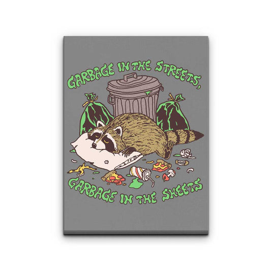 Garbage in the Sheets - Canvas Print