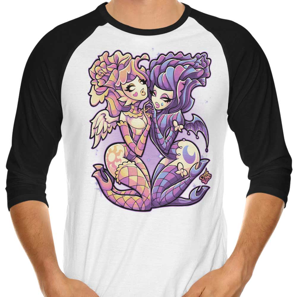 Gemini - 3/4 Sleeve Raglan T-Shirt