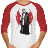 General Sumi-e - 3/4 Sleeve Raglan T-Shirt