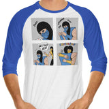 Get Over Her - 3/4 Sleeve Raglan T-Shirt