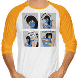 Get Over Her - 3/4 Sleeve Raglan T-Shirt