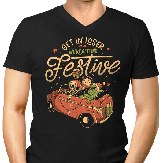 Getting Festive - Men's V-Neck