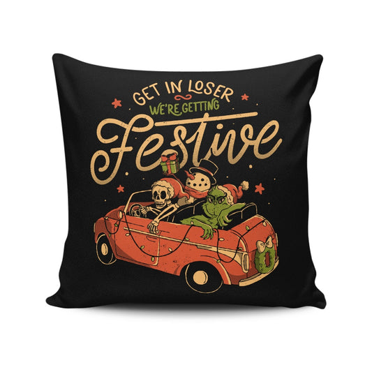 Getting Festive - Throw Pillow
