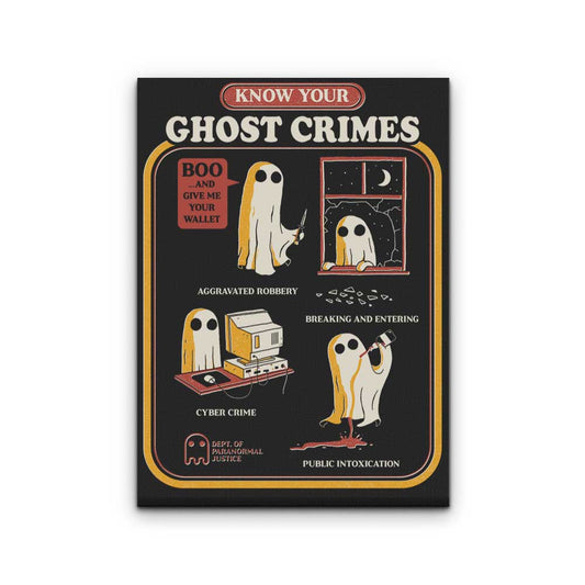Ghost Crimes - Canvas Print