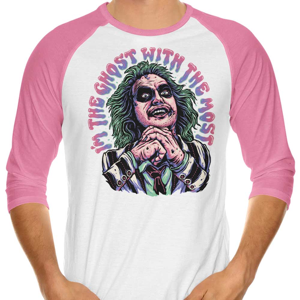 Ghost with the Most - 3/4 Sleeve Raglan T-Shirt