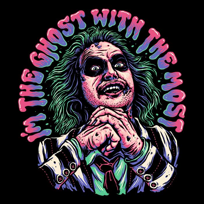 Ghost with the Most - 3/4 Sleeve Raglan T-Shirt