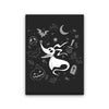 Ghostly Dog Doodle - Canvas Print