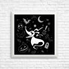 Ghostly Dog Doodle - Posters & Prints