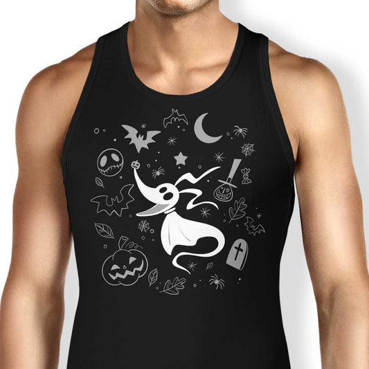 Ghostly Dog Doodle - Tank Top