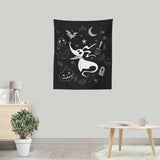 Ghostly Dog Doodle - Wall Tapestry
