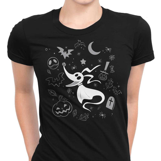 Ghostly Dog Doodle - Women's Apparel