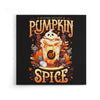 Ghostly Pumpkin Spice - Canvas Print